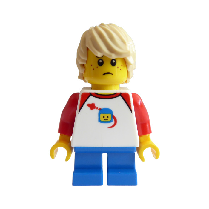 LEGO City Boy with White Classic Space Shirt Minifigure 31077 twn339 