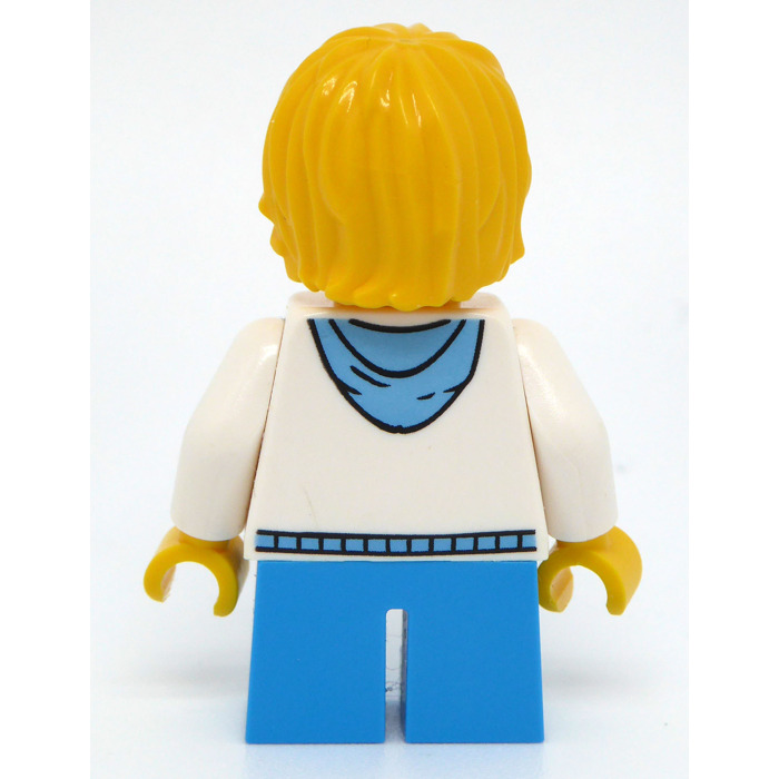 Authentic Lego - University College Student Blonde Preppy Guy Minifigure