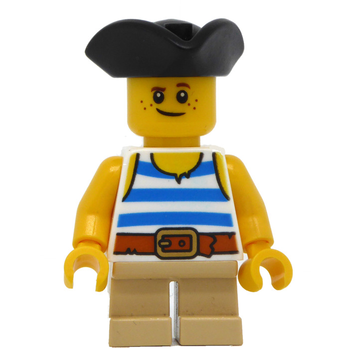 LEGO Boy Pirate with Tricorn Hat Minifigure Comes In