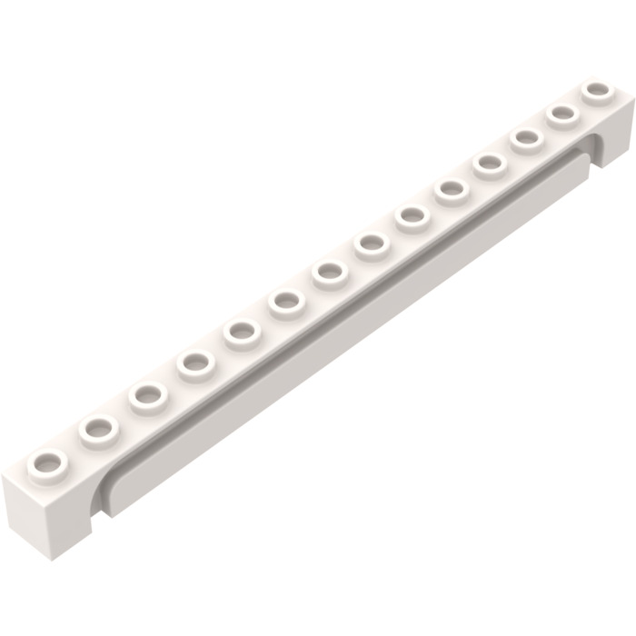 2x Lego Guide Rail White 1x14 Roll-Up Stone Nut Guide Garages Gate 4217 