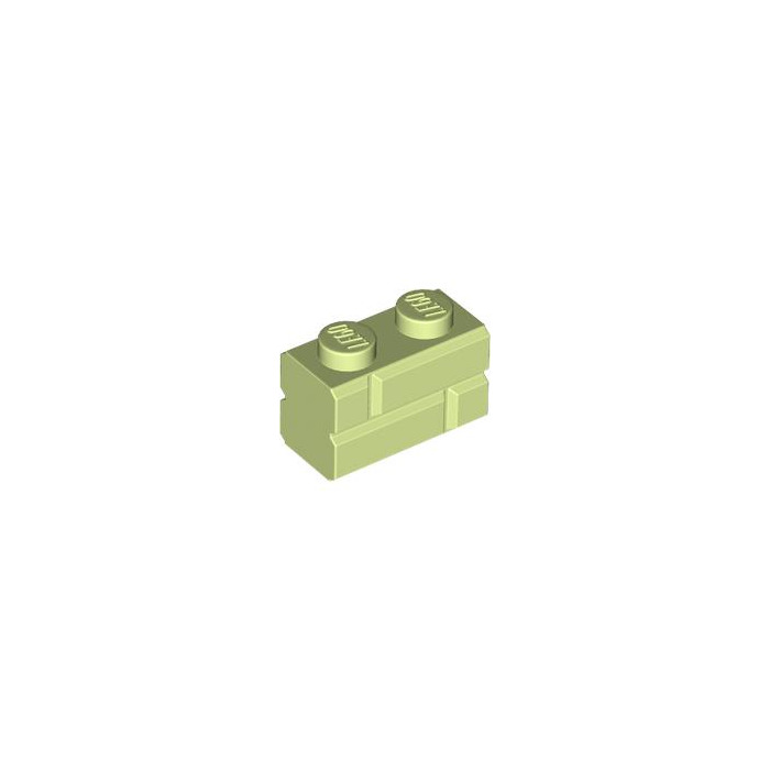 LEGO® Brick Light Gray 1 X 2 Masonry Profile Design ID 98283 Brick Profile