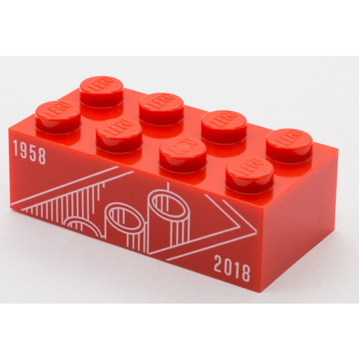 LEGO Brick 2 x 4 with 1958-2018 (3001) | Owl - LEGO Marketplace