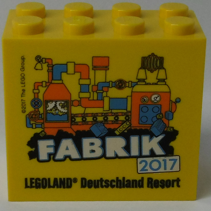 kontoførende Prelude kedel LEGO Brick 2 x 4 x 3 with 'FABRIK 2017' and 'LEGOLAND Deutschland Resort'  (30144) | Brick Owl - LEGO Marketplace