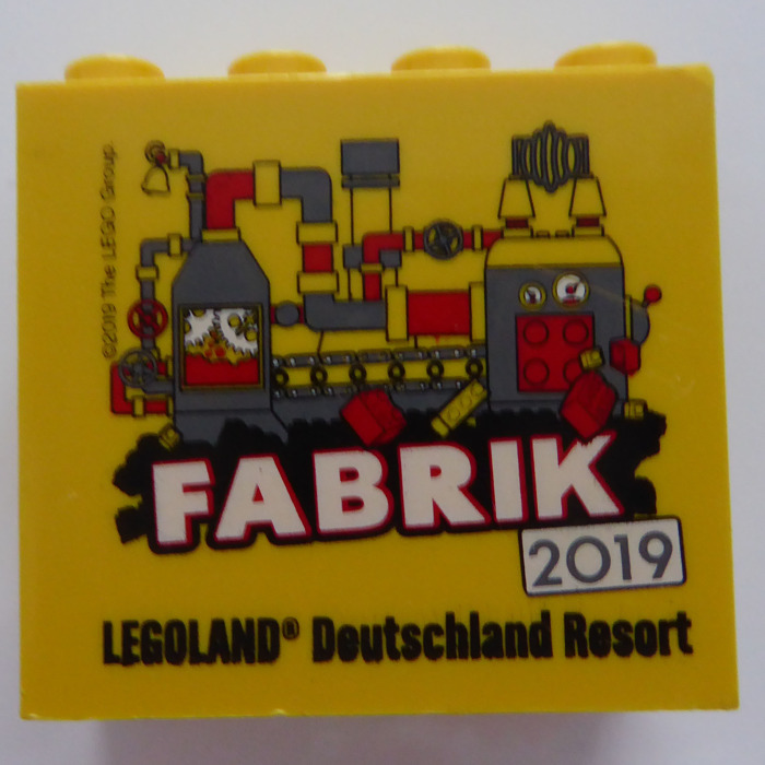 Bestemt afstemning mørk LEGO Brick 2 x 4 x 3 with 'fabrik 2019' and 'legoland Deutschland Resort'  (30144) | Brick Owl - LEGO Marketplace