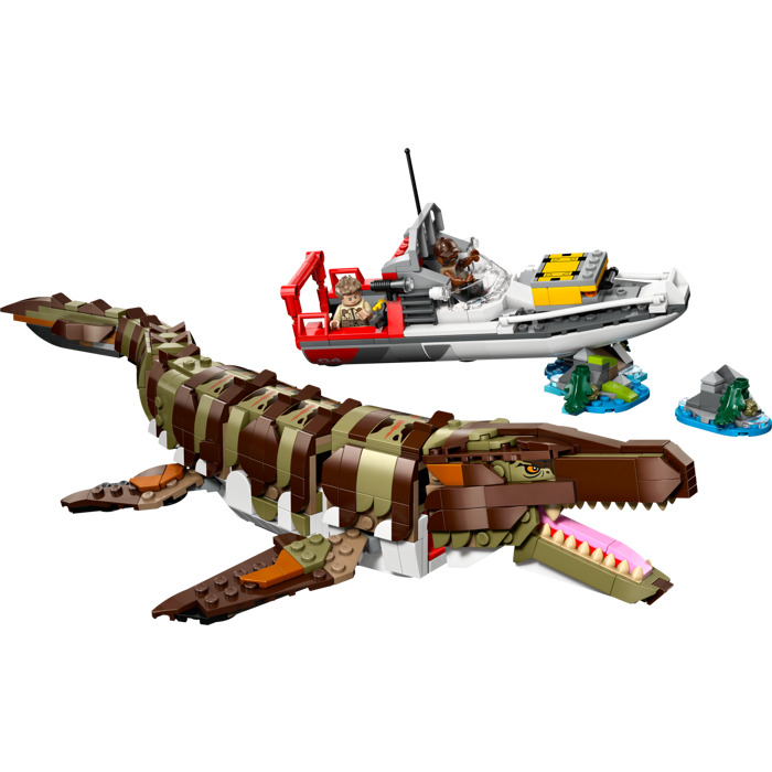 LEGO Brick-Built Mosasaurus Boat Mission Set 76974 | Brick Owl