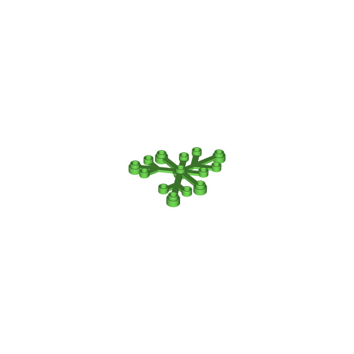 LEGO ~ Plant Leaves #2417 ~ Bright Green ~ 25 pcs 6x5