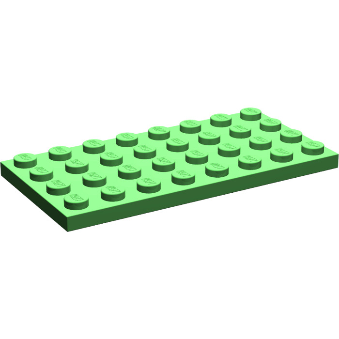 3x Lego 3035 Platte 4x8 hellgrün bright green 
