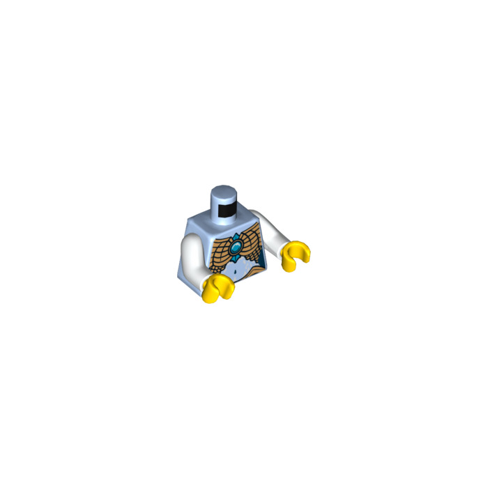 LEGO Helder lichtblauw Eris met Pearl Gold Schouder Armor en Chi Torso ...