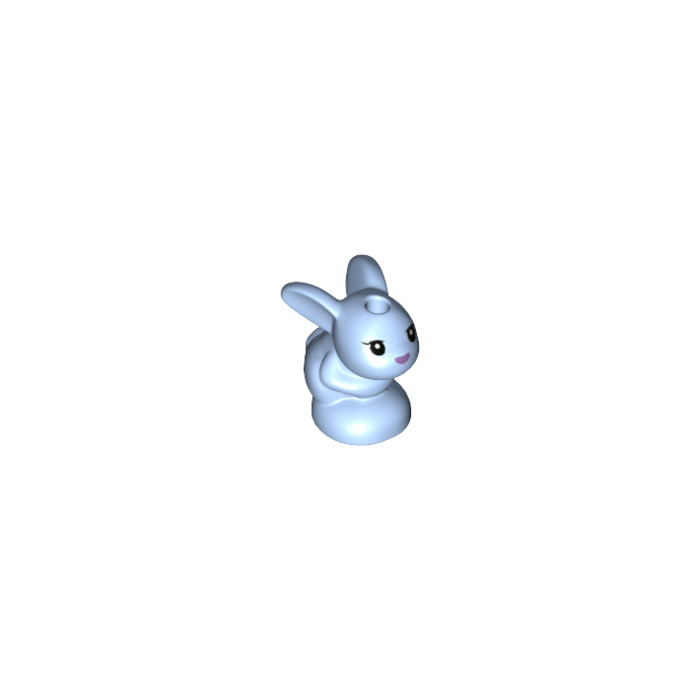 LEGO Bright Light Blue Rabbit Baby with Medium Lavender Nose (78466 / ...