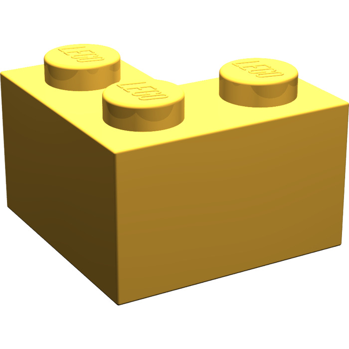 NEW #2357-YELLOW-CORNER BRICK 2 X 2-25 PIECES LEGO PARTS