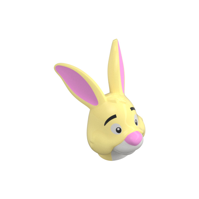 LEGO Bright Light Yellow Rabbit Head (77318) | Brick Owl - LEGO Marketplace