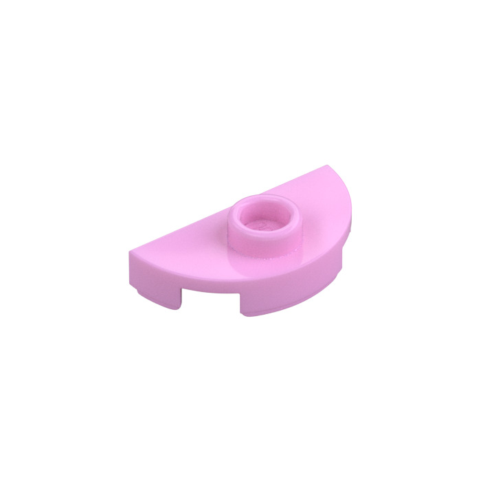 LEGO Bright Pink Plate 1 x 2 Round Semicircle (1745) | Brick Owl 