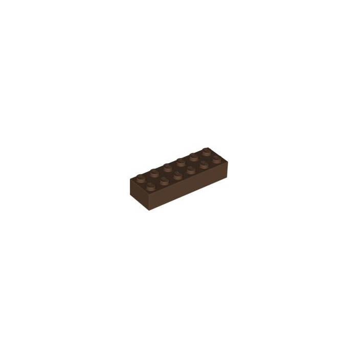 NEW Lot Of 2 Brown Parts 4216615 Basic Brick 44237 2x6 Brick LEGO 