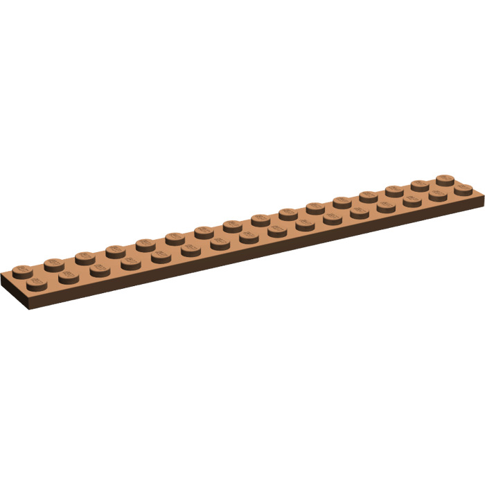 LEGO® Basic 45 Stück Platten Plates 1/3 flach alt braun old brown 2x2 bis 2x16 