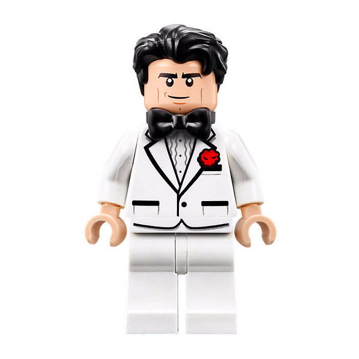 LEGO Black Bruce Wayne Vampire Combed Front to Rear Minifigure Hair 
