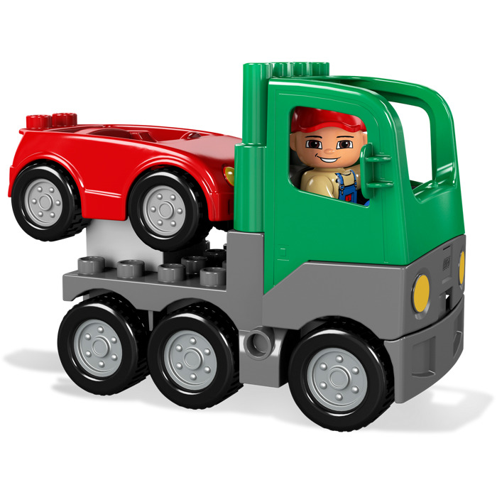 Toy Duplo Car Transporter LEGO® DUPLO® F1® Team Race Cars Drivers