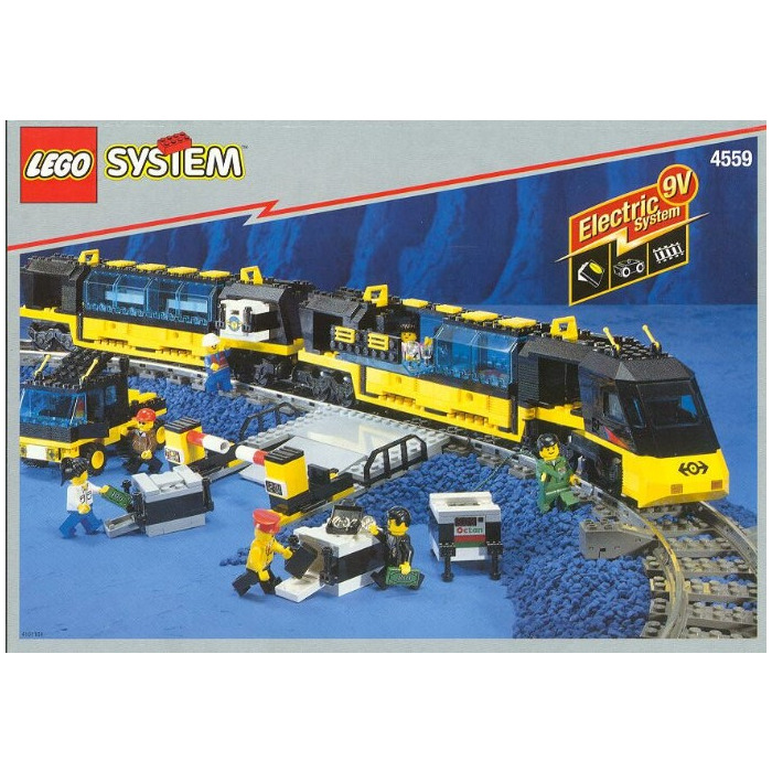 lego blue cargo train
