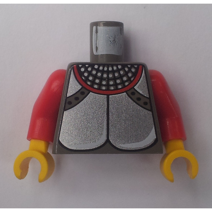 Lego Castle Dual Sided Torso Armor with Large Disc and Chain Mail Pattern 