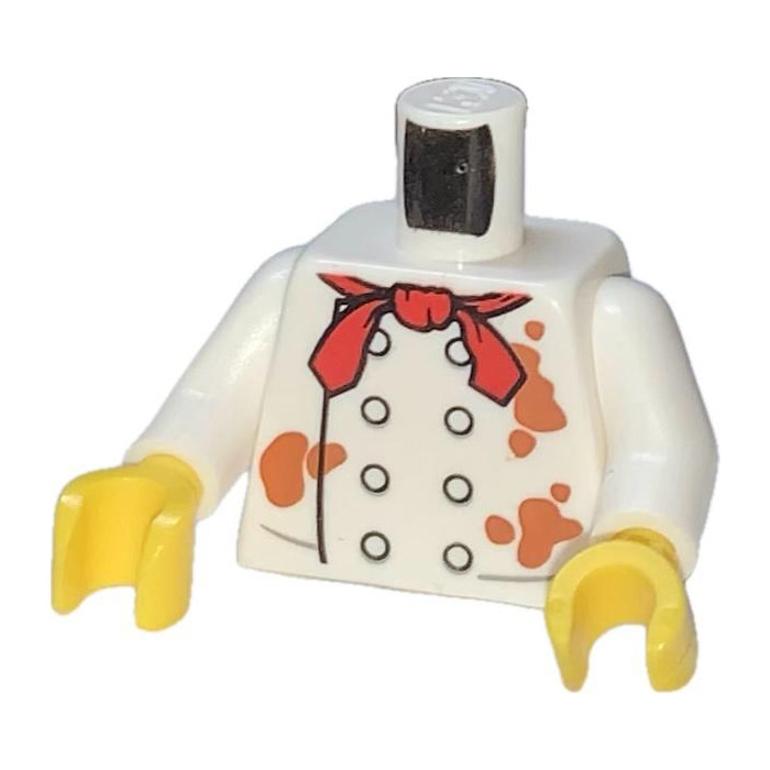 LEGO Chef Minifig Torso with Brown Spots (973) | Brick Owl - LEGO ...