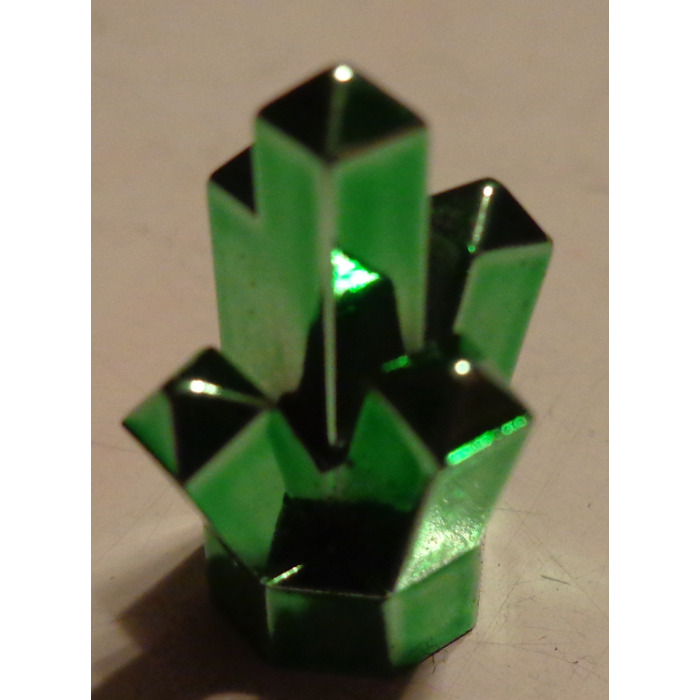 Chrome Green LEGO VERY RARE Rock / Jewel 1 x 1 Crystal 5 Point 