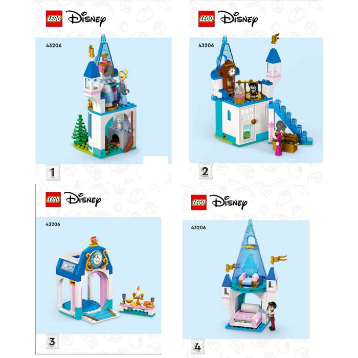 LEGO Cinderella et Prince Charming's Castle 43206 Instructions | Brick