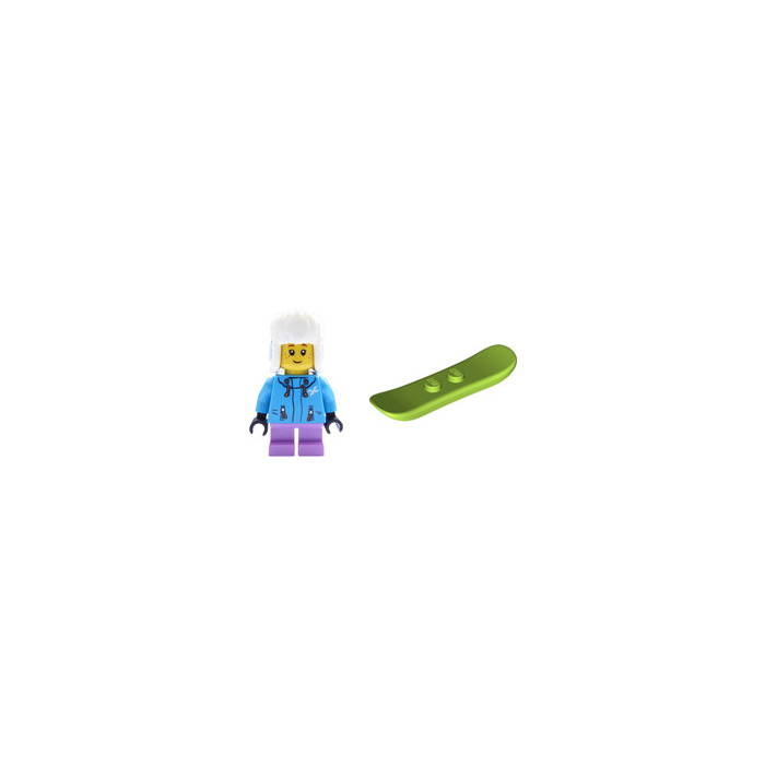 39 # Lego Figur Zubehör Snowboard Gelb 