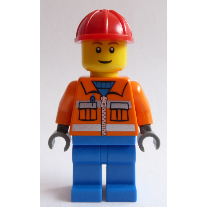Construction Worker Cap Head Helmet Gear NEW Lego City Minifig WHITE HARD HAT