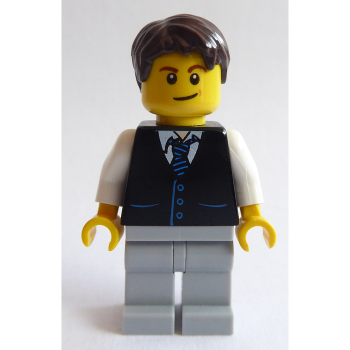 Lego City Town BUSINESS MAN Torso from 60104 Brown Brief Case Minifig Minifigure 