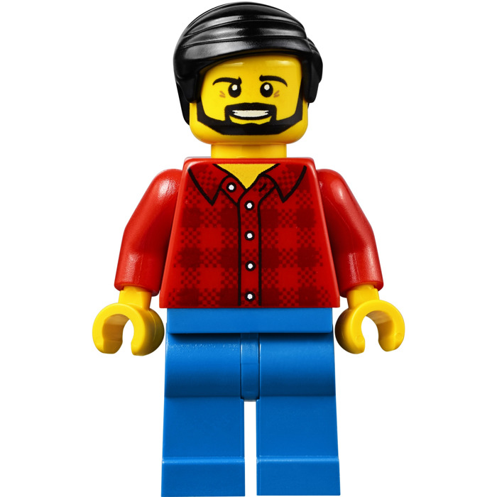 Man In Red Plaid Shirt From Set 30364 Brand New LEGO Minifigure 