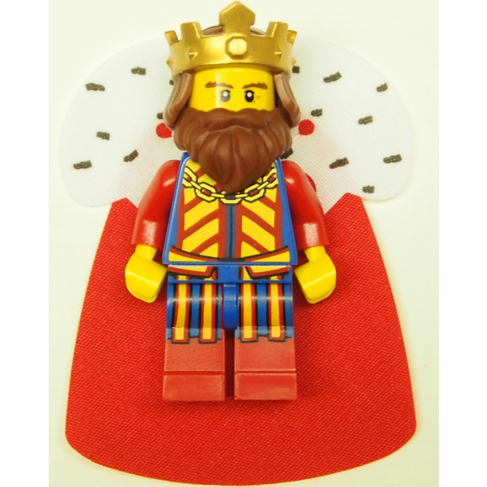 Lego Barbes 93223 King orange foncé + Blanc Santa Style Pour Minifigures Neuf x2 