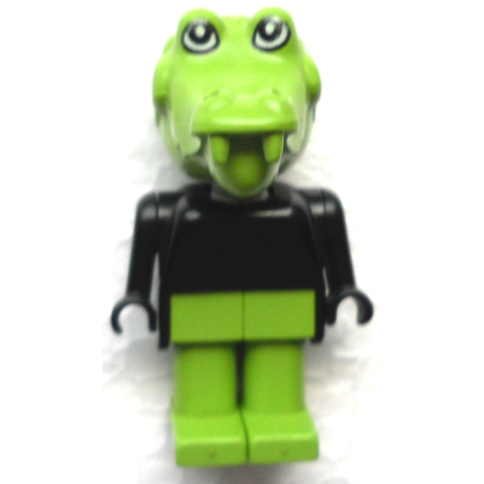 Lego x585c01 Fab4b Fabuland Personnage Figure Crocodile 3639 3647 3721 3643 TBE