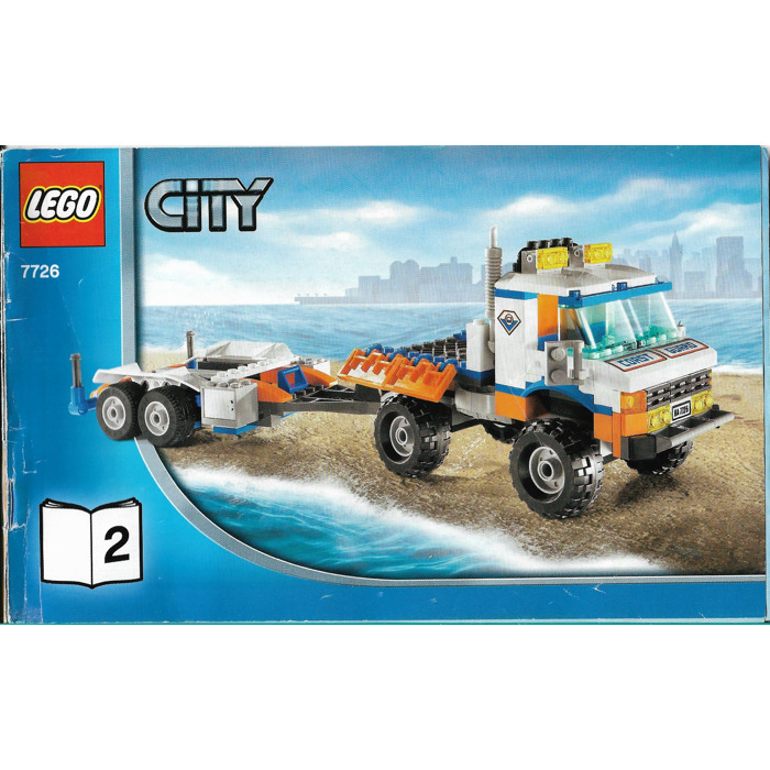 LEGO Coast Guard Truck with Speed Boat Set 7726 Instructions | Brick ...