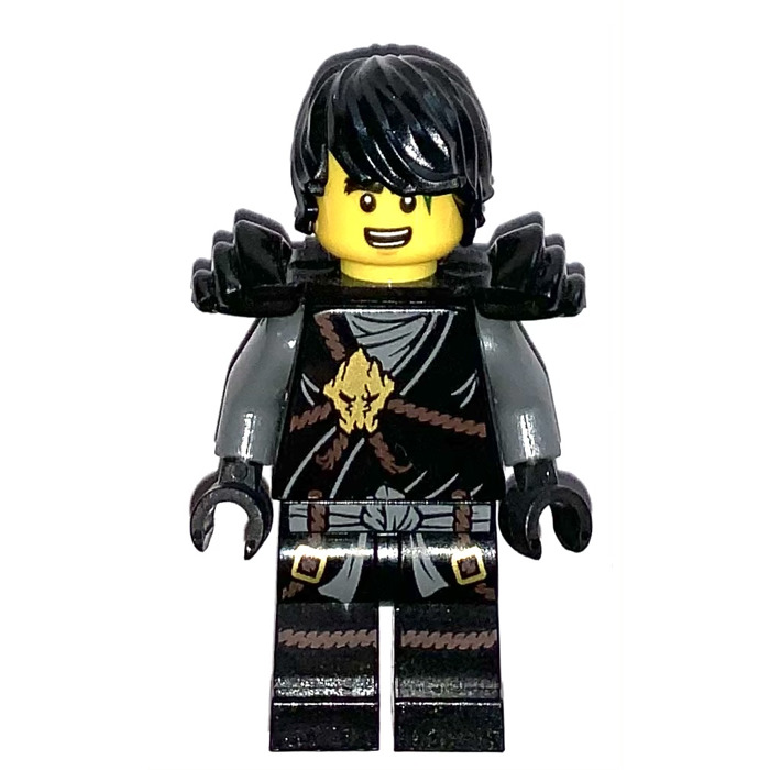 LEGO NINJAGO MINIFIGURE BLACK SHEATH ARMOUR & SILVER KATANA SWORDS ZX 