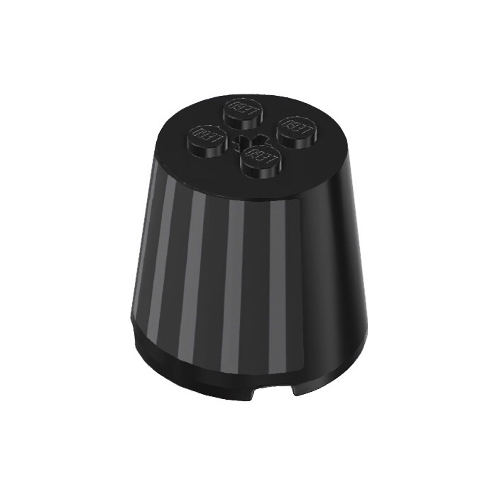 LEGO Cone 4 X 4 X 3 Dome With Grey Stripes Sticker Brick Owl LEGO lego-cone-4-x-4-x-3-dome-with-grey-stripes-sticker-brick-owl-lego