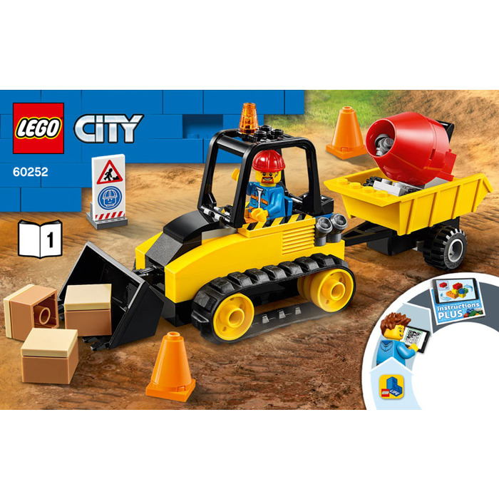 laver mad virkningsfuldhed Vanvid LEGO Construction Bulldozer Set 60252 Instructions | Brick Owl - LEGO  Marketplace