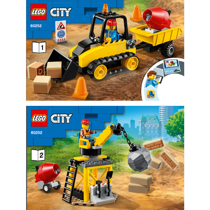 laver mad virkningsfuldhed Vanvid LEGO Construction Bulldozer Set 60252 Instructions | Brick Owl - LEGO  Marketplace