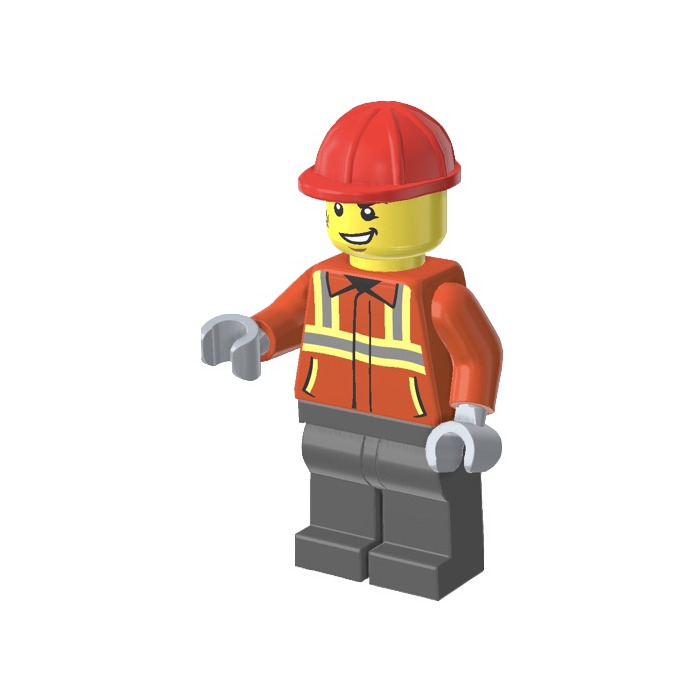 LEGO Construction Worker Minifigure | Brick Owl - LEGO Marketplace