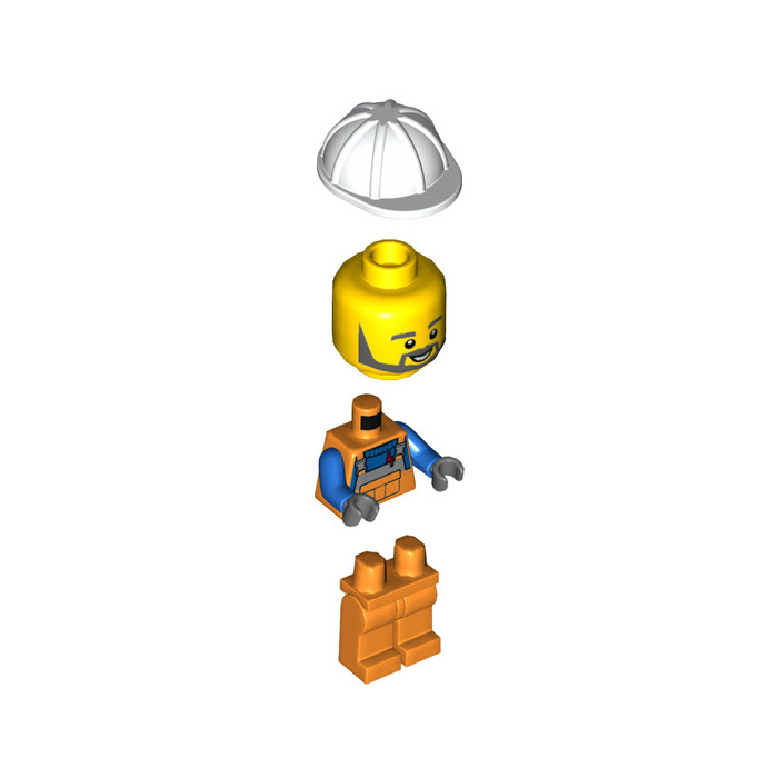 8x LEGO® Bauarbeiter Helm 3833 NEU rot 