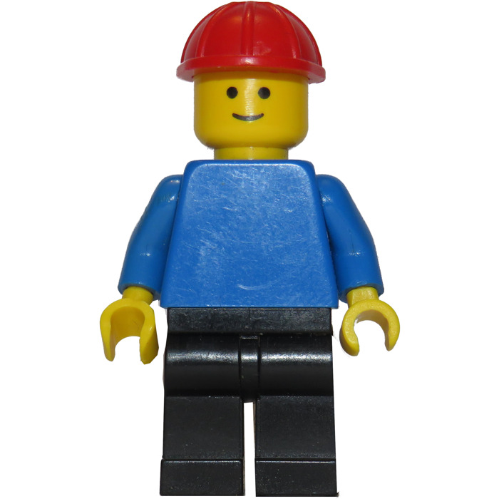 LEGO Construction Worker with Red Helmet Minifigure Inventory | Brick ...