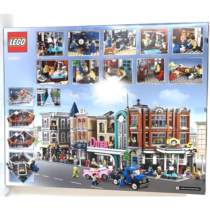 Vitrine en plexiglas® pour LEGO® Le garage du coin (10264)
