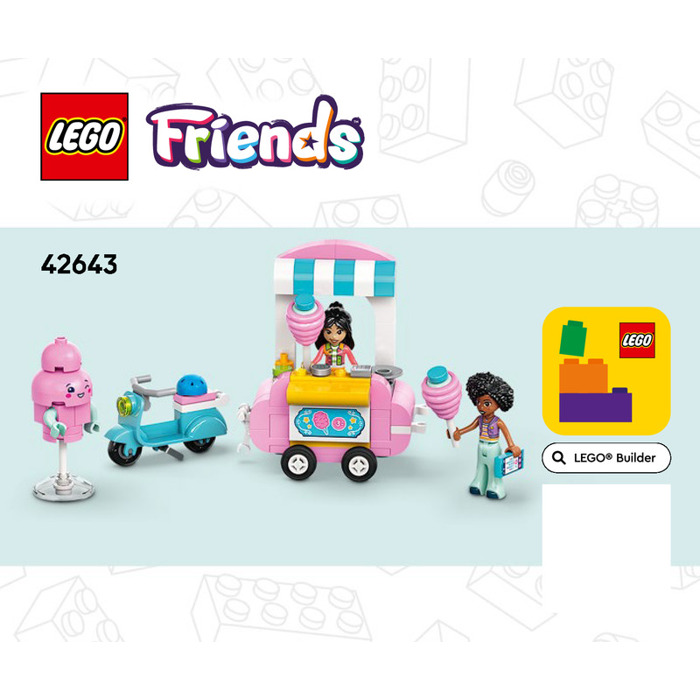 LEGO Cotton Candy Stand and Scooter Set 42643 Instructions | Brick Owl