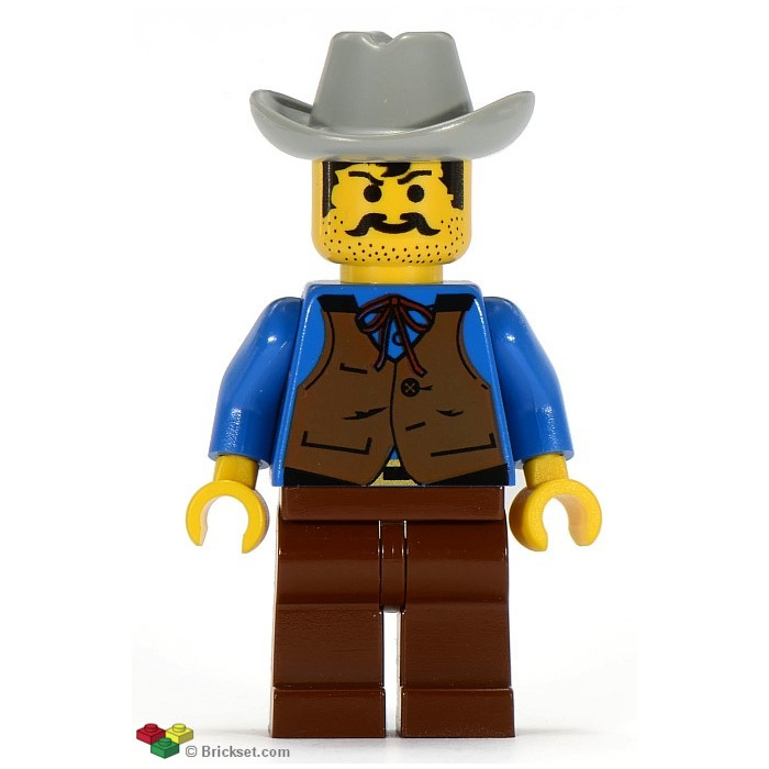 LEGO Cowboy Blue Shirt Minifigure | Brick Owl - LEGO Marketplace