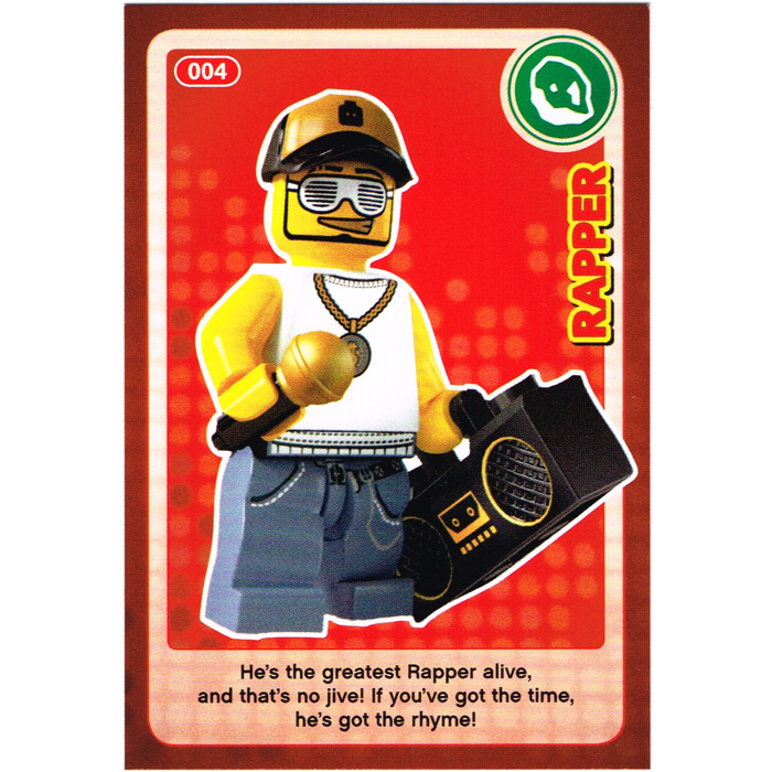 LEGO Create the World Card 004 - Rapper | Brick Owl - LEGO Marketplace