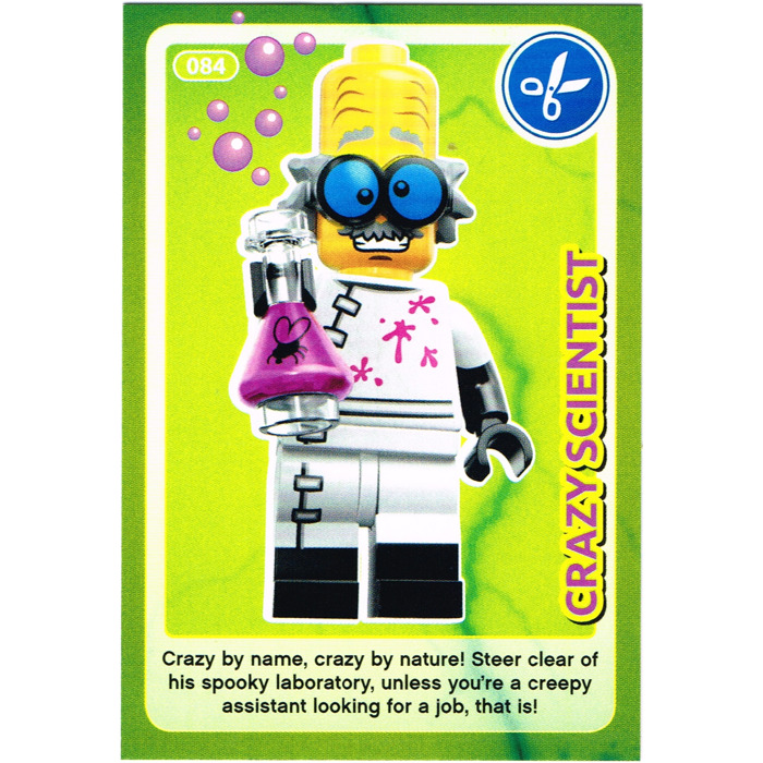 LEGO #084 CRAZY SCIENTIST CREATE THE WORLD TRADING CARD BESTPRICE NEW GIFT 