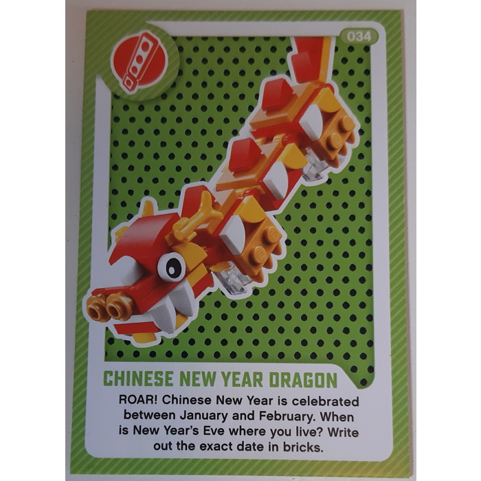 LEGO Create The World Living Amazingly 034 Chinese New Year Dragon