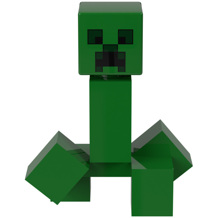LEGO Square Minifigure Head with Minecraft Creeper Face (20275