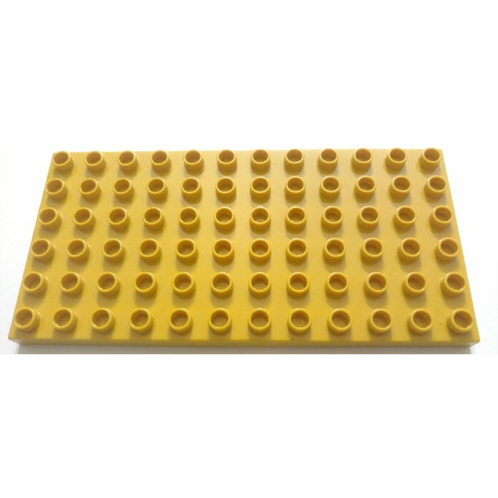 Lego Duplo plates-plate yellow with 6 x 12 Studs 
