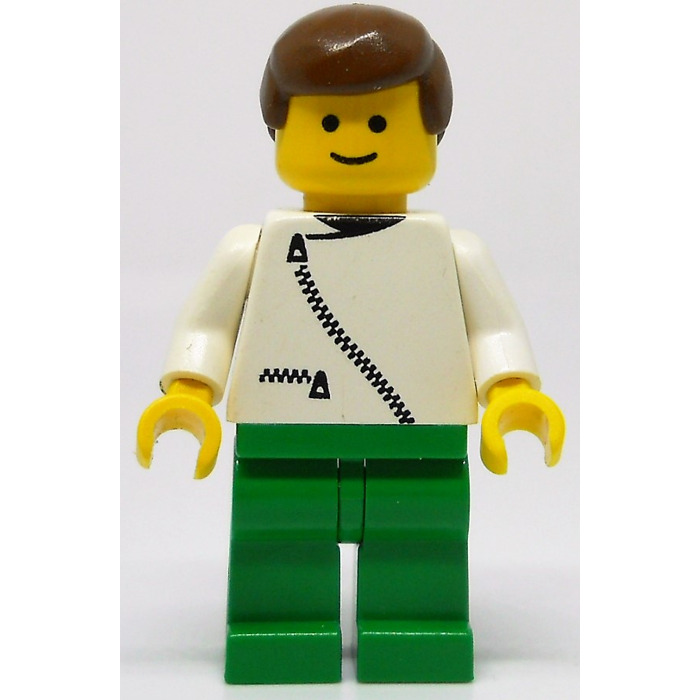 LEGO Dacta Minifigurine avec zippered Torse et Marron Cheveux | Brick ...