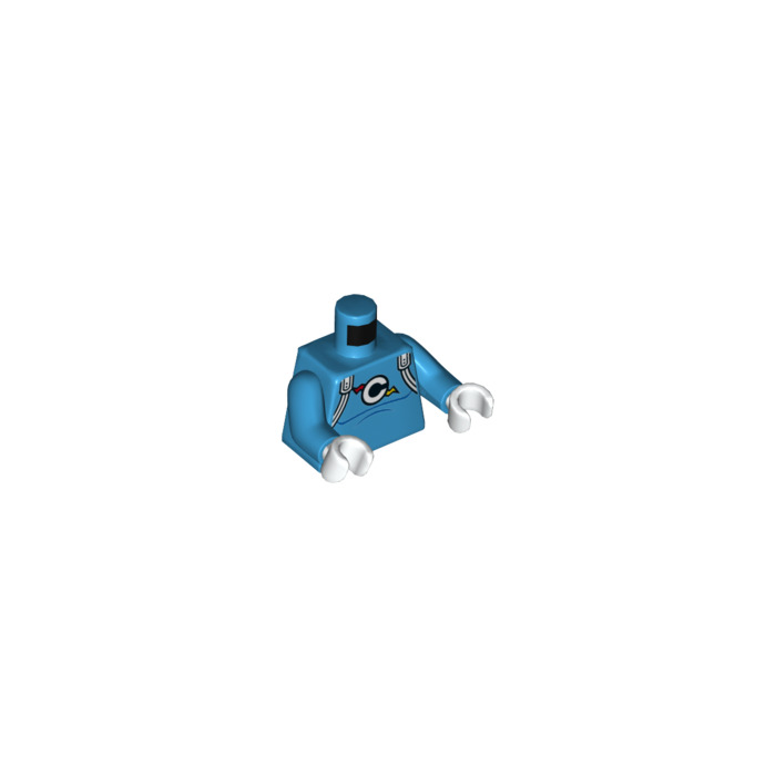 LEGO Dark Azure Condiment King Minifig Torso (76382) | Brick Owl LEGO