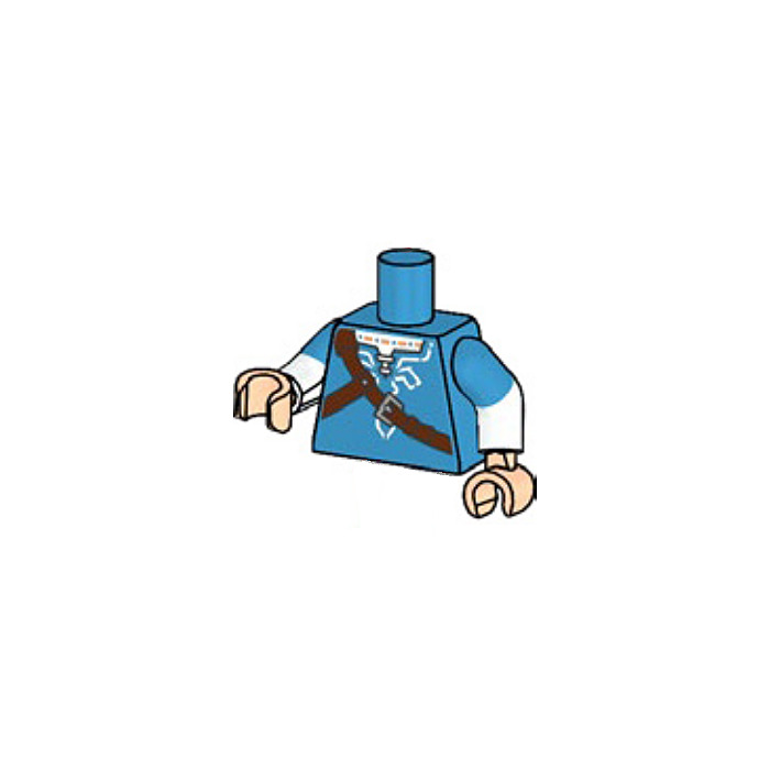 LEGO Dark Azure Link - Breath of the Wild Minifig Torso (973 / 78568 ...